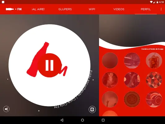 Coca-Cola.FM android App screenshot 0